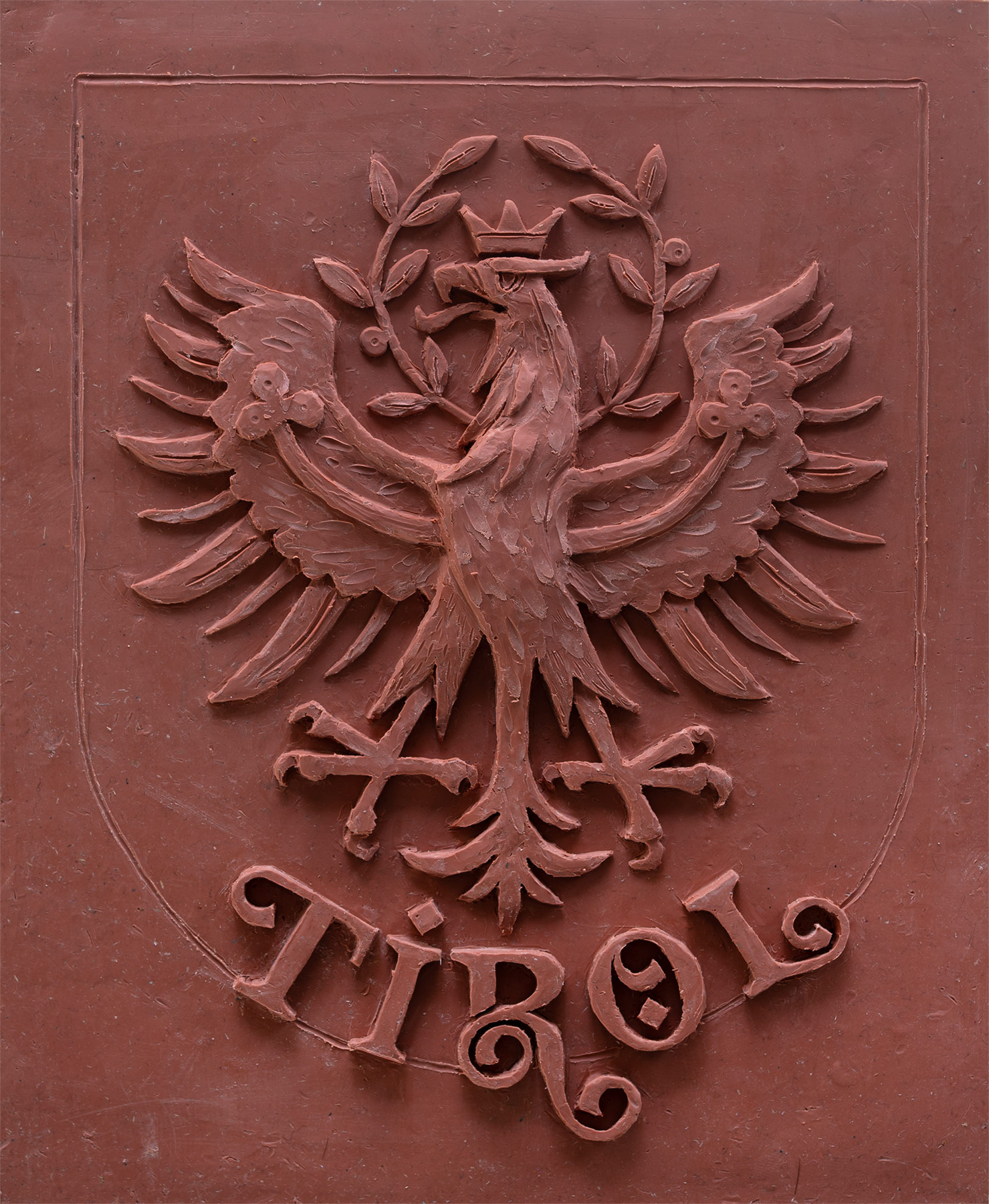 Zierbuchstabe B, Plastilin-Modell